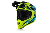CASCO Cross / Enduro / Super Motard Acerbis X-TRACK VTR Azzurro/Giallo Fluo